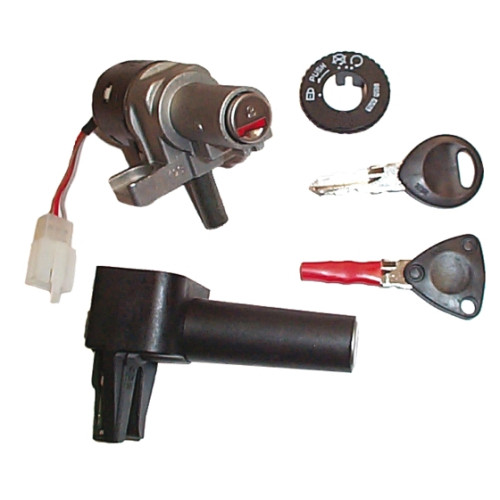 Kit serrature completo per MBK CW Booster Original 50 (03-), CW Booster Spirit Euro2 50 (03), CW L Booster Spirit 50 (03), EW Stunt Euro2 50 (04) - YAMAHA BW´S Naked 50 (03), BW´S Original Euro2 50 (03), CW L BW´S 50 (03)