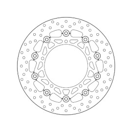 Disco Freno Brembo Serie Oro Anteriore Flottante per YAMAHA MT-03 660 (2006-2011) -  MT-09 850 (2014-2016) - XSR 900 (2017>) misure 298x132mm