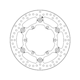 Disco Freno Brembo Serie Oro Anteriore Flottante YAMAHA 125 YZ (2015-2017) - 250 WR F (2015>) - 450 WR F (2016>) - 450 YZ F (2016>) - Misure 270x119mm