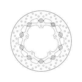 Disco Freno Brembo Serie Oro Anteriore Flottante YAMAHA 321 MT 03 (2016>) - 321 YZF R3 (2015>) - Misure 298x132mm