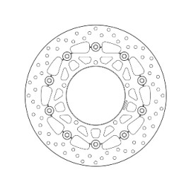 Disco Freno Brembo Serie Oro Anteriore Flottante per YAMAHA  - Misura 320x132mm -