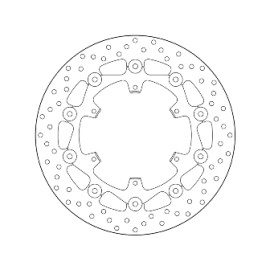 Disco Freno Anteriore Brembo Serie Oro Flottanti per KTM 1050 / 1090 / 1190 Adventure - 1290 Super Adventure - Misure 320x136,5mm -