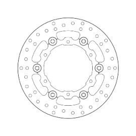 Disco Freno Anteriore Brembo Serie Oro Flottanti per KTM 950 SUPER ENDURO - 990 ADVENTURE DAKAR - 990 ADVENTURE R - Misure 240x110,5mm
