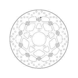 Disco Freno Anteriore Brembo Serie Oro Flottanti per KAWASAKI  ZX-10R - Misure 330x80mm