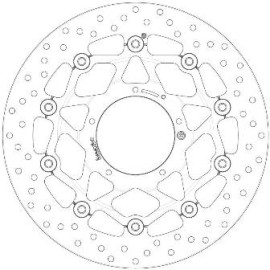 Disco Freno Anteriore Brembo Serie Oro Flottanti per HONDA CBR 1000RR (2017>) - Misure 320x94mm