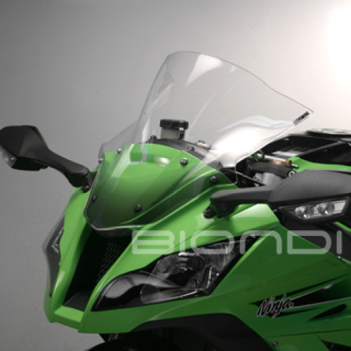 Cupolino per moto BIONDI Modello GUST colore NEUTRO con Serigrafia per KAWASAKI ZX-10R 1000 NINJA (2011>)