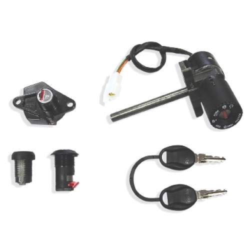 Kit serrature completo 1° equipaggiamento per APRILIA Atlantic 125 (03-11), Atlantic 200 (03-05), Atlantic 250 (03-07), Atlantic 300 (10-), Atlantic Sprint 400 (05-08), Atlantic Sprint 500 (05-08)