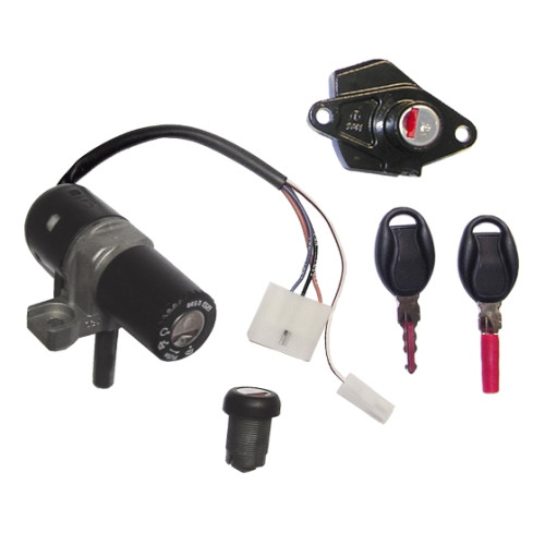 Kit serrature completo per APRILIA SR R (Carbu.) (VFD00) 50 (04-11), SR R Factory (Carbu.) (VFD00) 50 (04-11)