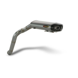 Terminale di scarico Akrapovic SPLIT-ON Esagonale Titanio Omologato BMW R 1200 S (2006/2010) fino esaurimento scorte