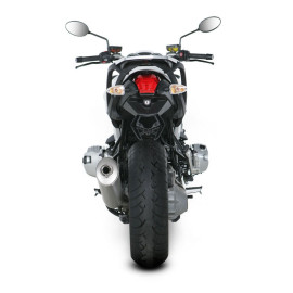 Terminale di scarico Akrapovic SPLIT-ON Ovale Titanio Omologato con DB-Killer BMW R 1200 R (2011/2014)