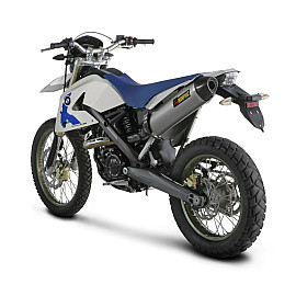 Terminale di scarico Akrapovic SPLIT-ON Esagonale full Titanio con DB-Killer Omologato BMW G 650 X (2007/2009)
