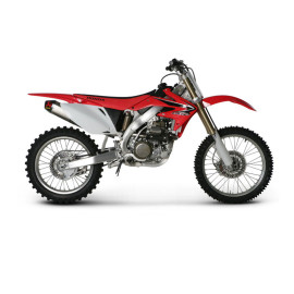 Scarico Completo Akrapovic EVOLUTION con Terminale Esagonale full Titanio e DB-Killer NON Omologato HONDA CRF 450 R (2008)