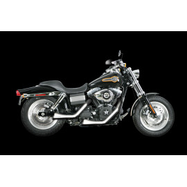 Scarico Completo Akrapovic OPEN-LINE RACING con Doppio Terminale NON Omologato Cromato per HARLEY DAVIDSON DYNA