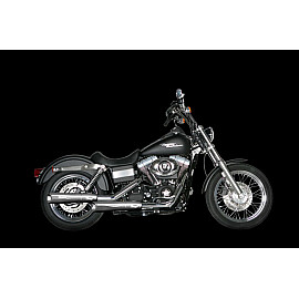 Coppia Terminali di Scarico Akrapovic SPLIT-ON S-HDDYSO2-HC Omologati Cromati per HARLEY DAVIDSON DYNA