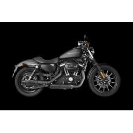 Coppia Terminali di Scarico Akrapovic Linea Slip on (NERO) Omologati per HARLEY DAVIDSON SPORTSTER