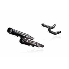 Coppia Terminali di Scarico Akrapovic Linea Slip on (NERO) Omologati per HARLEY DAVIDSON SPORTSTER