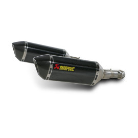 Coppia terminali di scarico Akrapovic SPLIT-ON Esagonali in Titanio/Carbonio DB-Killer Omologati KAWASAKI Z 1000 / Z 1000 ABS / Z 1000 SX (2010/2013)