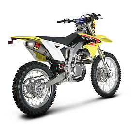Scarico Completo Akrapovic EVOLUTION con Terminale Ovale full Titanio e DB-Killer NON Omologato SUZUKI RMX 450 Z (2010/2011)