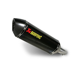 Terminale di scarico Akrapovic SPLIT-ON Esagonale Titanio/Carbonio Omologato con DB-Killer SUZUKI GSR 750 (2011>) - GSX-S 750 (2015)