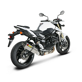 Terminale di scarico Akrapovic SPLIT-ON Esagonale Full Titanio Omologato con DB-Killer SUZUKI GSR 750 (2011-2015>) - GSX-S 750 (2015)