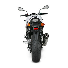 Terminale di scarico Akrapovic SPLIT-ON Esagonale Full Titanio Omologato con DB-Killer SUZUKI GSR 750 (2011-2015>) - GSX-S 750 (2015)