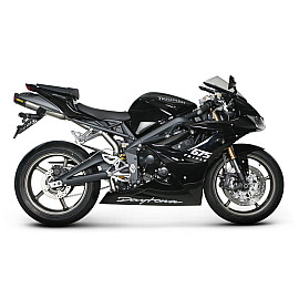Terminale di scarico Akrapovic Linea Slip on (TITANIO) Esagonale Full Titanio con DB-Killer Omologato TRIUMPH DAYTONA 675 / R (2006/2012)