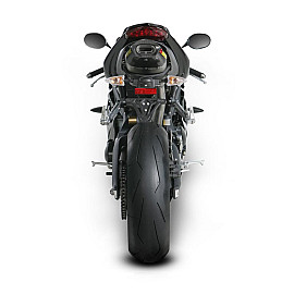 Terminale di scarico Akrapovic Linea Slip on (TITANIO) Esagonale Full Titanio con DB-Killer Omologato TRIUMPH DAYTONA 675 / R (2006/2012)