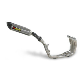 Scarico Completo Akrapovic EVOLUTION con Doppio Terminale Ovale Titanio / Carbonio con DB-Killer NON Omologato YAMAHA YZF R1 1000 (2009/2014)
