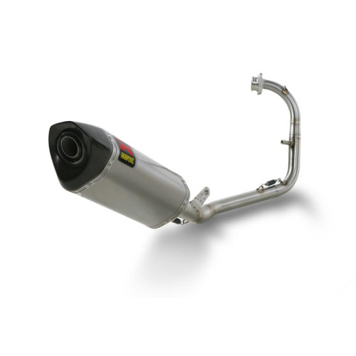 Scarico Completo Akrapovic RACING con Terminale Esagonale Titanio / Carbonio e DB-Killer NON Omologato YAMAHA YZF-R 125 (2008/2013)