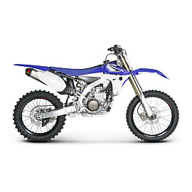 Terminale di scarico Akrapovic SPLIT-ON Esagonale full Titanio con DB-Killer NON Omologato YAMAHA YZ 450 F 115 decibel (2010/2012>)