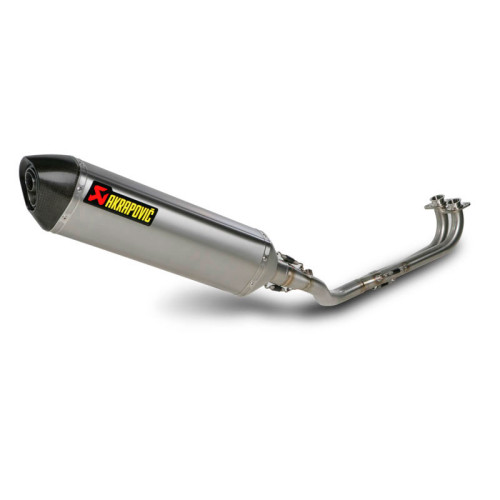 Scarico Completo Akrapovic RACING Esagonale in Acciaio Inox NON omologato fodero titanio fondello carbonio per YAMAHA T-MAX 500 /T-MAX 530 (08/14)