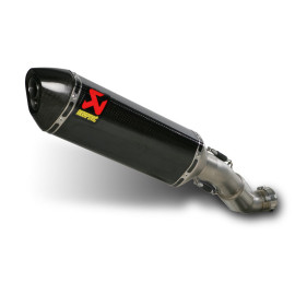 Terminale di scarico Akrapovic SPLIT-ON Esagonale Titanio / Carbonio con DB-Killer NON Omologato APRILIA RSV4 1000 FACTORY / R (2009/2014)