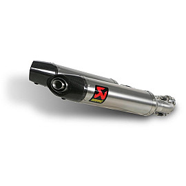 Coppia terminali di scarico Akrapovic SPLIT-ON Esagonali Titanio Omologati APRILIA DORSODURO 750 / ABS / FACTORY (2008-2015)