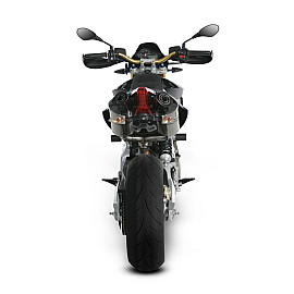 Coppia terminali di scarico Akrapovic SPLIT-ON Esagonali Titanio Omologati APRILIA DORSODURO 750 / ABS / FACTORY (2008-2015)