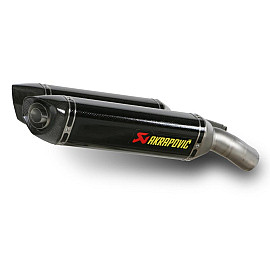 Coppia terminali di scarico Akrapovic SPLIT-ON Esagonali Carbonio NON Omologati DUCATI 848 (2008/2012) - 1098 / S (2007/2012>) - 1098 R (2008/2012) - 1198 / S (2009/2012) - 848 EVO (2011/2012)
