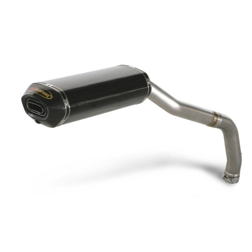 Terminale di scarico Akrapovic SPLIT-ON Esagonale Titanio / Carbonio Omologato HONDA CBR 1000 RR (06/07)