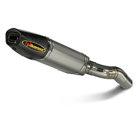 Terminale di scarico Akrapovic SPLIT-ON Esagonale Titanio Omologato KAWASAKI ZX-6 R (07/08)