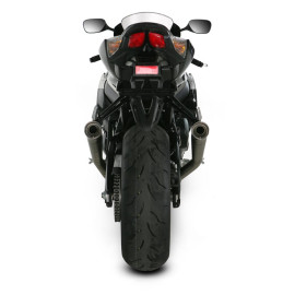 Coppia terminali di scarico Akrapovic SPLIT-ON MEGAPHONE in Titanio NON Omologati SUZUKI GSX-R 1000 (2009/2011)
