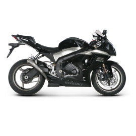 Coppia terminali di scarico Akrapovic SPLIT-ON MEGAPHONE in Titanio NON Omologati SUZUKI GSX-R 1000 (2009/2011)