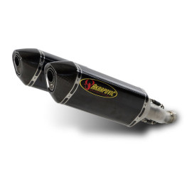 Coppia terminali di scarico Akrapovic SPLIT-ON Esagonali in Titanio Omologati SUZUKI GSX R 1000 (07/08)