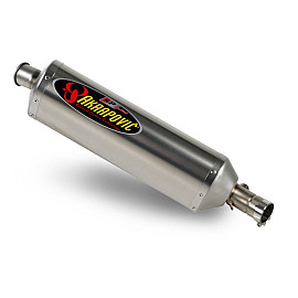 Terminale di scarico Akrapovic SPLIT-ON SP Ovale Inox / Titanio Omologato KAWASAKI ER-6 N/F (2006/2008)