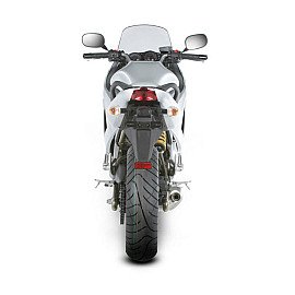 Terminale di scarico Akrapovic SPLIT-ON SP Ovale Inox / Titanio Omologato KAWASAKI ER-6 N/F (2006/2008)