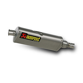Terminale di scarico Akrapovic SPLIT-ON SP Ovale Inox / Titanio con DB-Killer Omologato KAWASAKI ER-6 N / F / ABS (2009/2011)