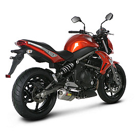 Terminale di scarico Akrapovic SPLIT-ON SP Ovale Inox / Titanio con DB-Killer Omologato KAWASAKI ER-6 N / F / ABS (2009/2011)