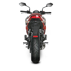 Terminale di scarico Akrapovic SPLIT-ON SP Ovale Inox / Titanio con DB-Killer Omologato KAWASAKI ER-6 N / F / ABS (2009/2011)