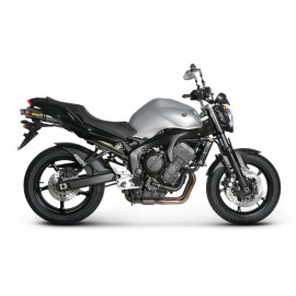 Coppia terminali di scarico Akrapovic SPLIT-ON SP Ovali Inox / Titanio Omologato YAMAHA FZ6 / FAZER 600 N / S / S2 / ABS (2004/2010)