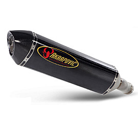 Terminale di scarico Akrapovic SPLIT-ON Esagonale Titanio / Carbonio con DB-Killer Omologato YAMAHA FZ8 / FAZER 8 (2010-2014>)