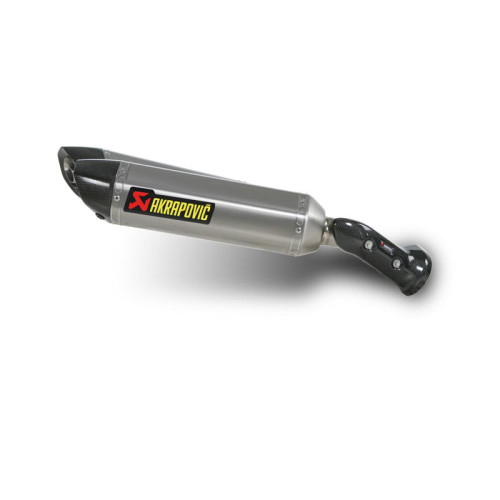Coppia terminali di scarico Akrapovic SPLIT-ON Ovali Titanio / Carbonio con DB-Killer NON Omologati YAMAHA YZF R1 (2009/2014)