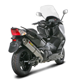 Scarico Completo Akrapovic RACING Esagonale in Acciaio Inox / Titanio con Catalizzatore e DB-Killer Omologato YAMAHA T-MAX 500 (2008-2011) fino esaurimento scorte