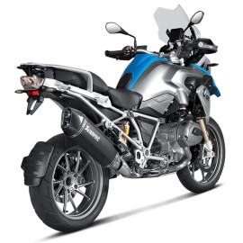 SILENZIATORE OMOLOGATO AKRAPOVIC Slip-on (BLACK) PER BMW R1200GS (2013-2014) / ADVENTURE (2014)